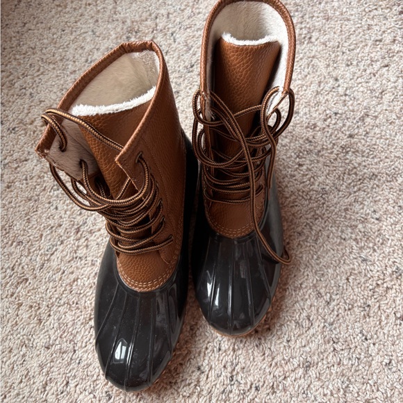 Sporto women’s light brown and brown duck boots, size 9M - Picture 3 of 8